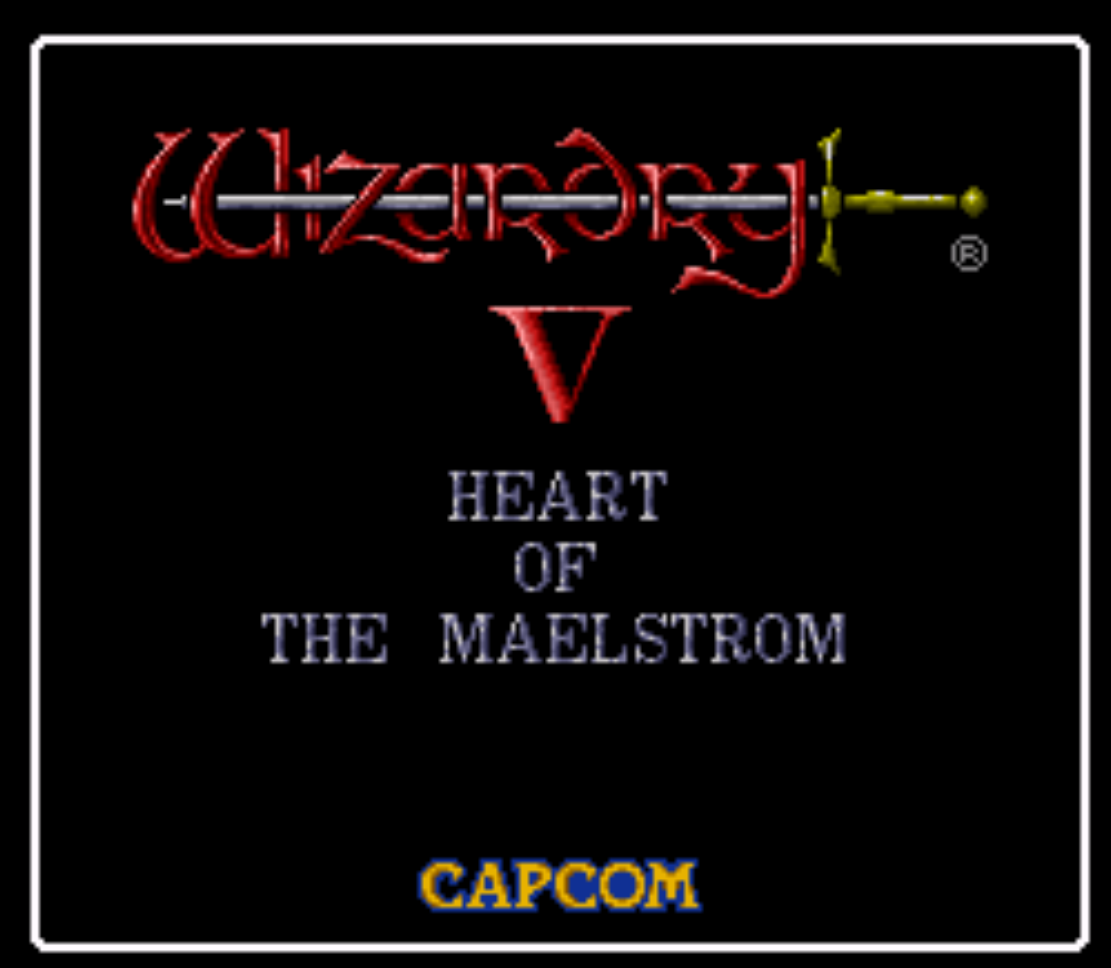 Wizardry V Heart of Maelstrom Title Screen